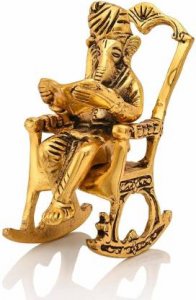 Ganesha on Chair/Metal Ganesha