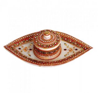 Marble Tray & Container/Handcrafted Product/Kitchen Decor