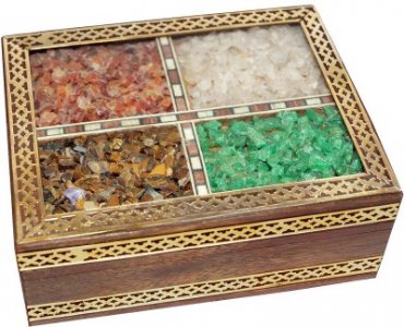 Gemstone wooden Box/