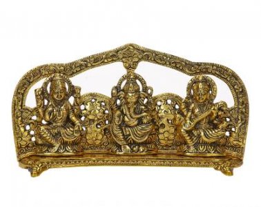 Metal Ganesha, Laxmi, Saraswati Idol / Handcrafted Product/Festival Gifts