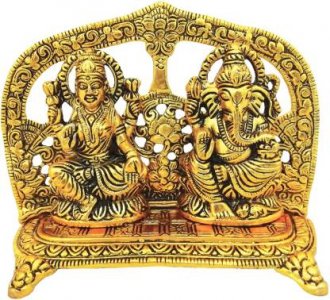 Metal Ganesha and Laxmi/ Festival Gift