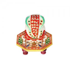 Marble Ganesh Chowki/Handcrafted Product/Wedding return gift