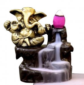 Polyresin Smoky Ganesha / Handcrafted Product/Puja Room decor